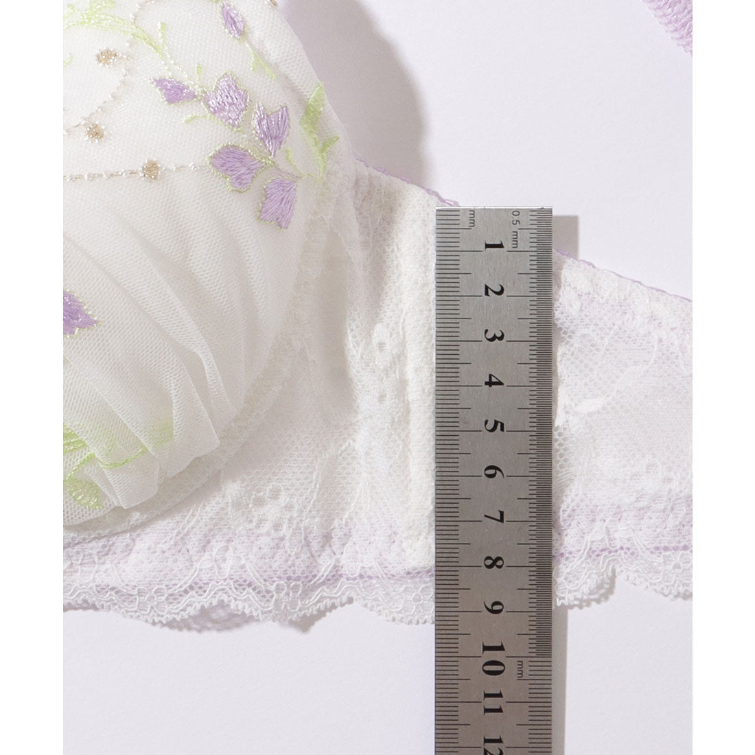 レースレディース Lace Ladies 【2点セット】配色 フラワー レース 3/4 ブラ&ショーツ （レッド） レッド