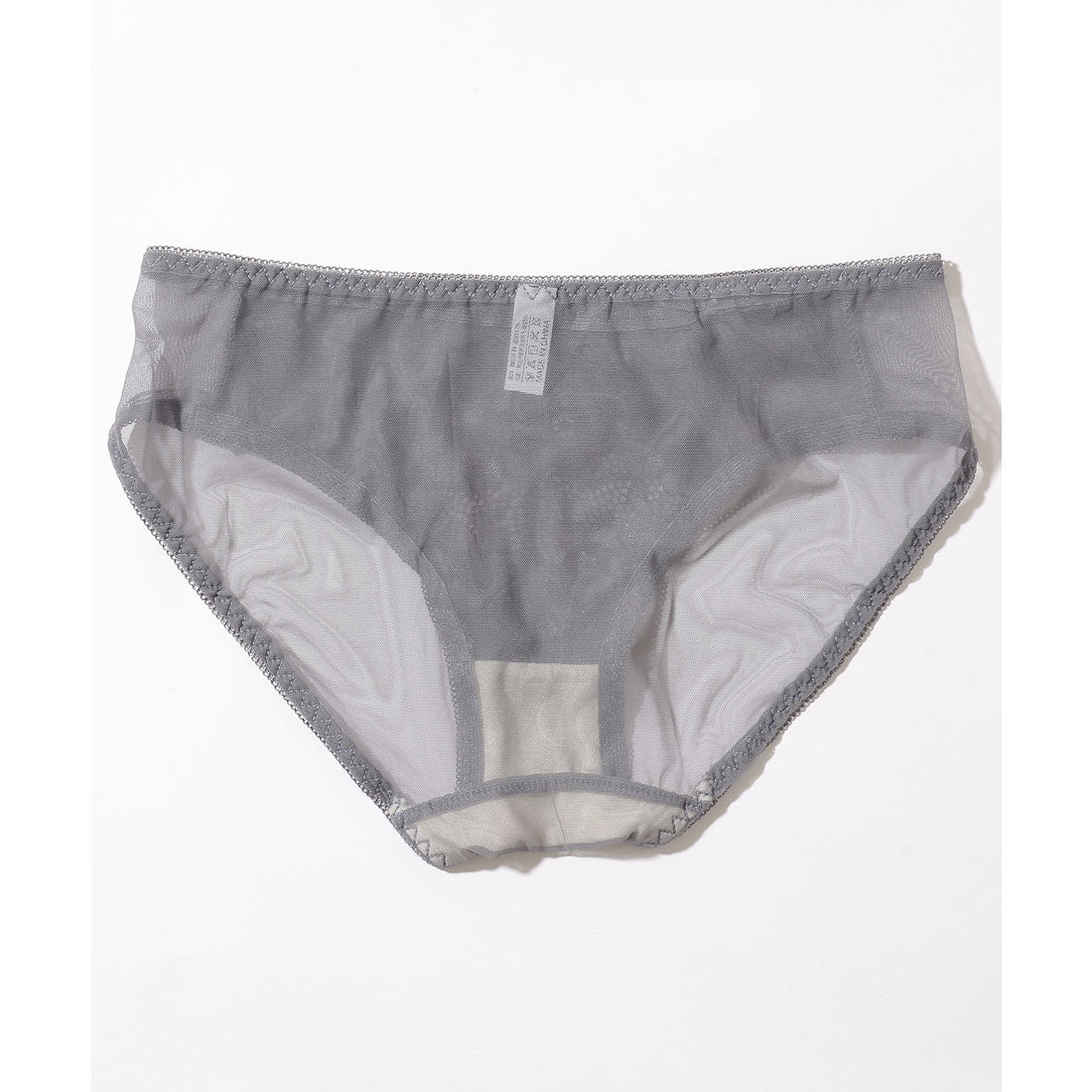 レースレディース Lace Ladies 【2点セット】カットアウト スカラップ レース ブラジャー&ショーツ【返品不可商品】 （グレー） グレー