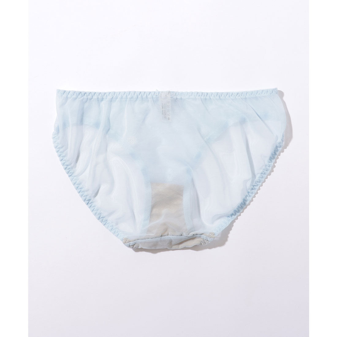 レースレディース Lace Ladies 【2点セット】リボンライク シアー レイヤード ブラ&ショーツ【返品不可商品】 （ブルー） ブルー