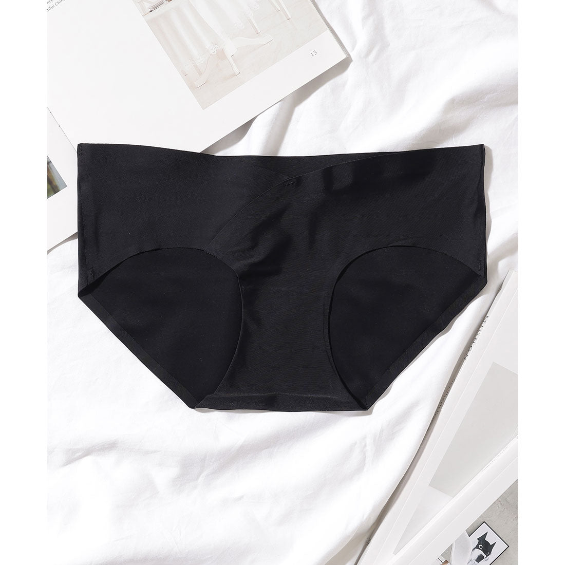 レースレディース Lace Ladies 【6枚セット】ソリッドカラー カシュクール風 V字 ショーツ【返品不可商品】 （6枚セット） 6枚セット