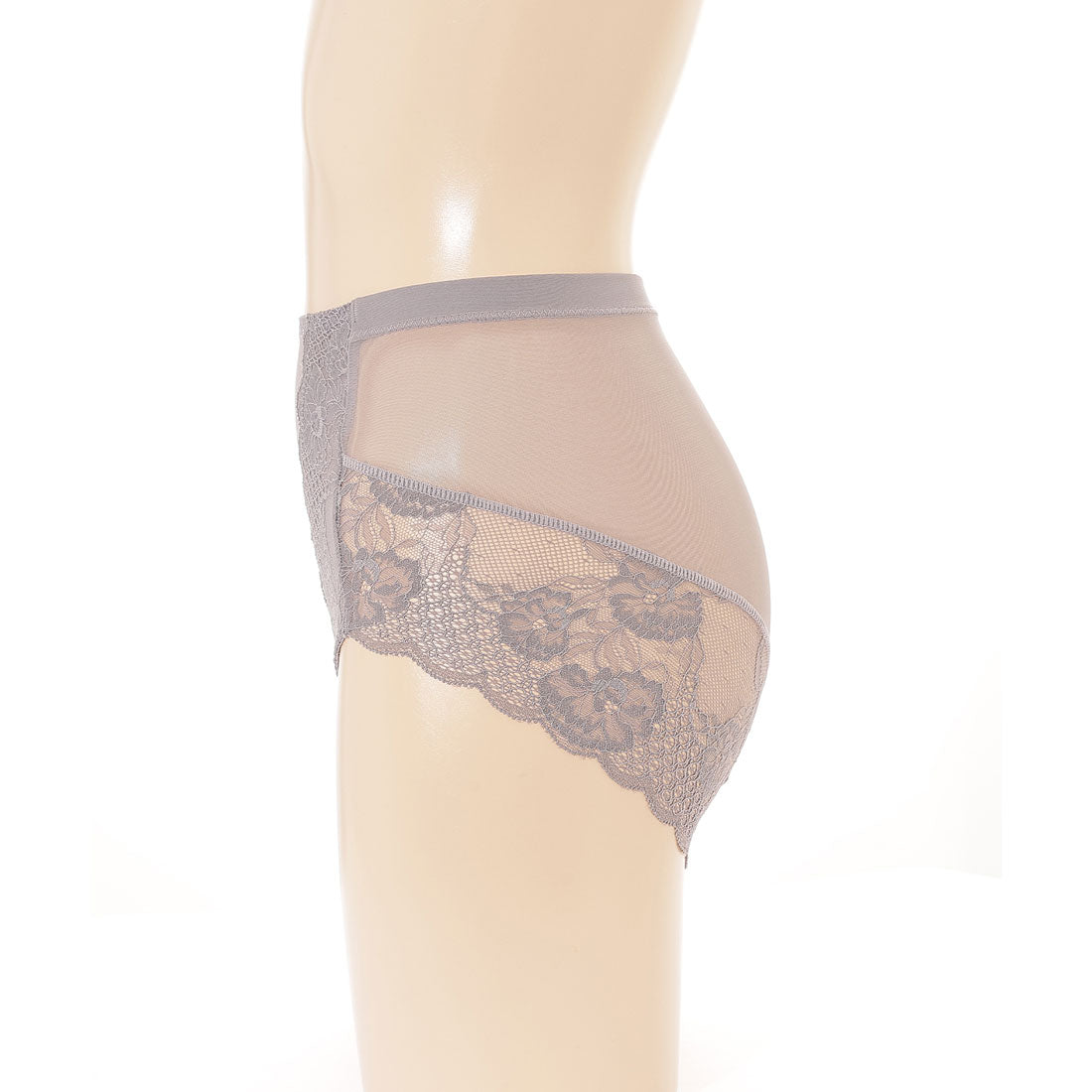 レースレディース Lace Ladies 【5枚セット】花柄レースドッキングハイウエストショーツ【返品不可商品】 （5枚セット） 5枚セット