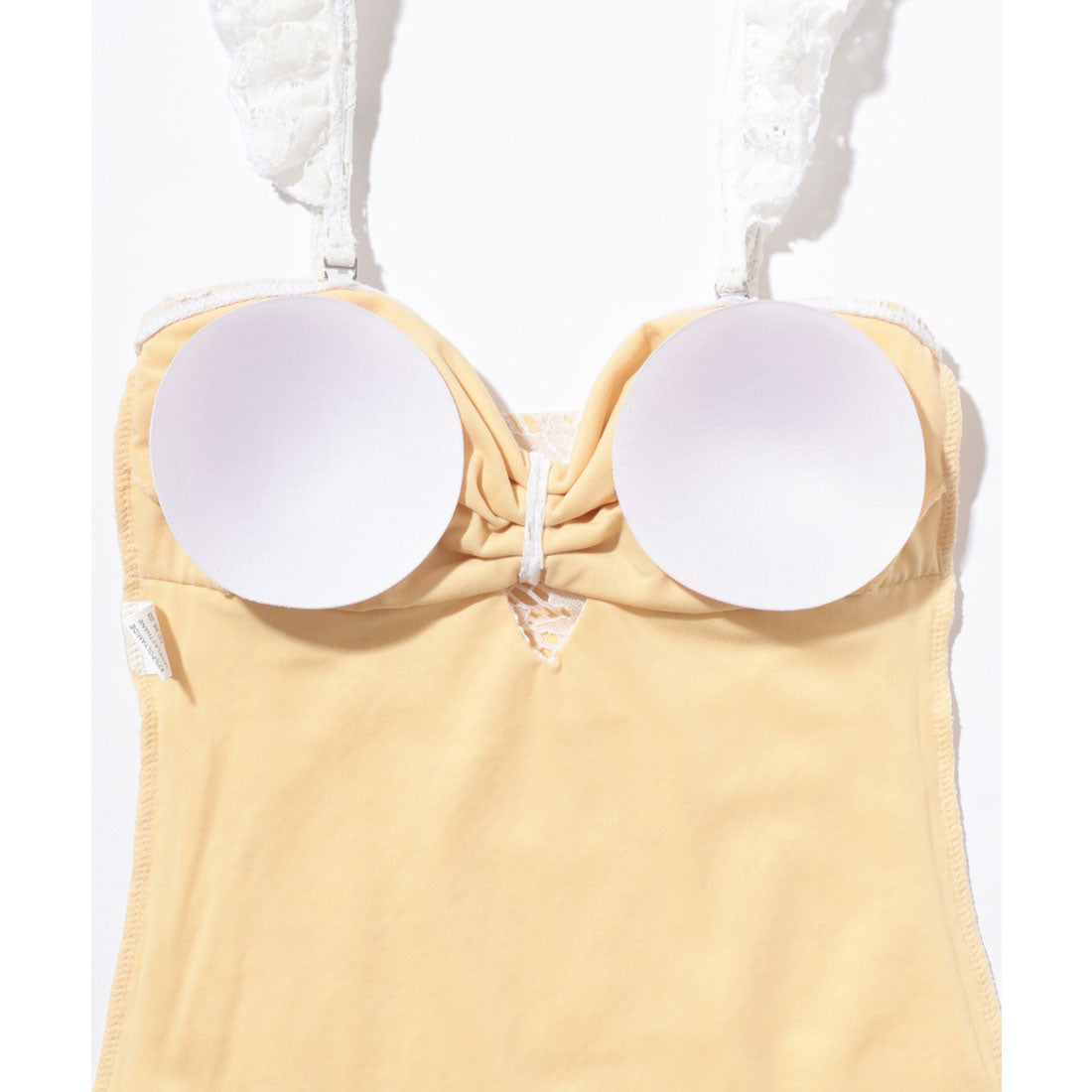 レースレディース Lace Ladies フラワー レース カットアウト ホルター 水着【返品不可商品】 （アイボリー） アイボリー