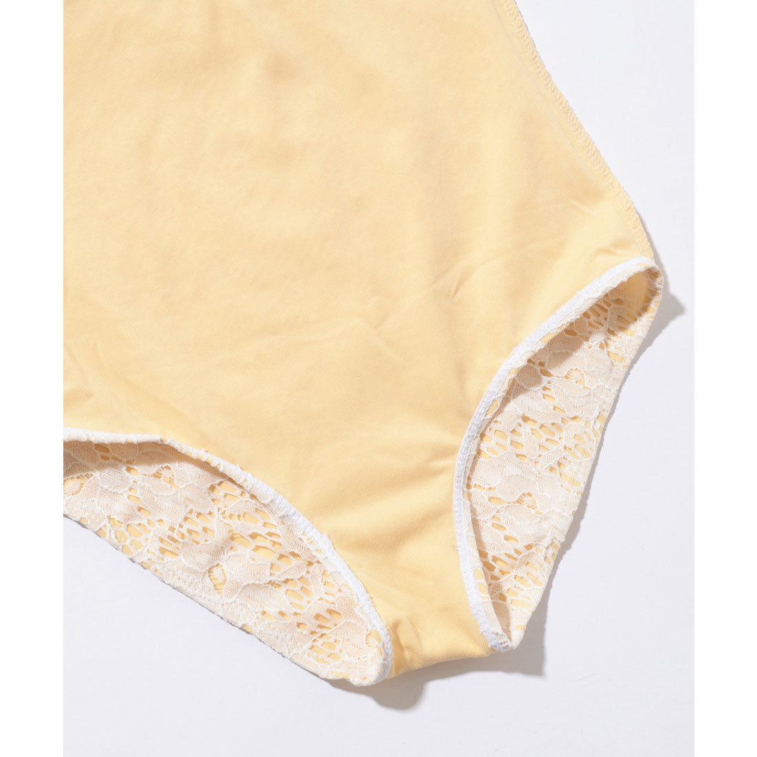 レースレディース Lace Ladies フラワー レース カットアウト ホルター 水着【返品不可商品】 （アイボリー） アイボリー