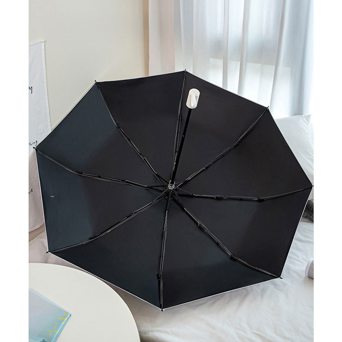 レースレディース Lace Ladies 晴雨兼用 グラデーションカラー イラスト ハンドル 折りたたみ傘 （ピンク） ピンク