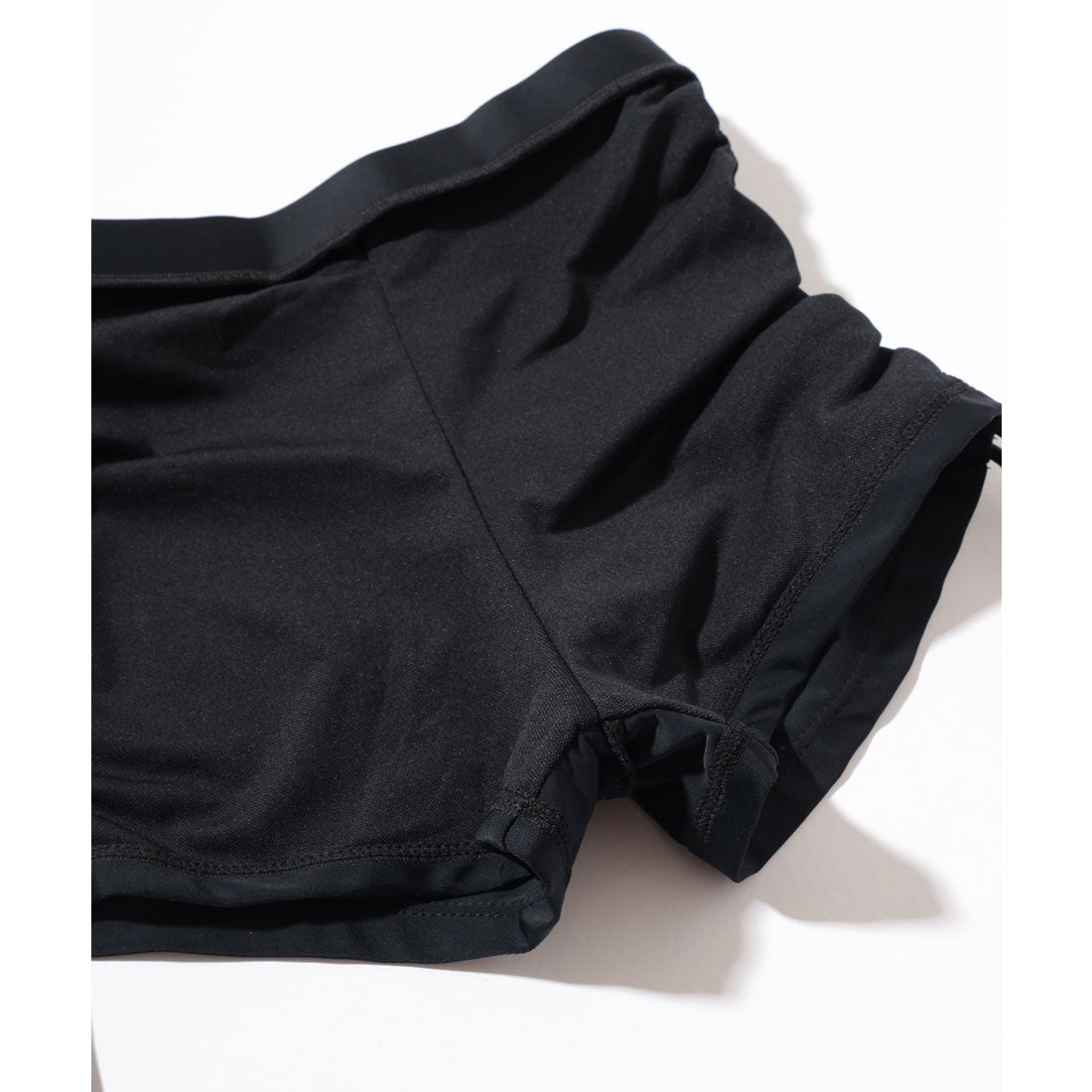 レースレディース Lace Ladies 【3点セット】ラッシュガード付き サイドシャーリング ビキニ 水着 （ブラック） ブラック