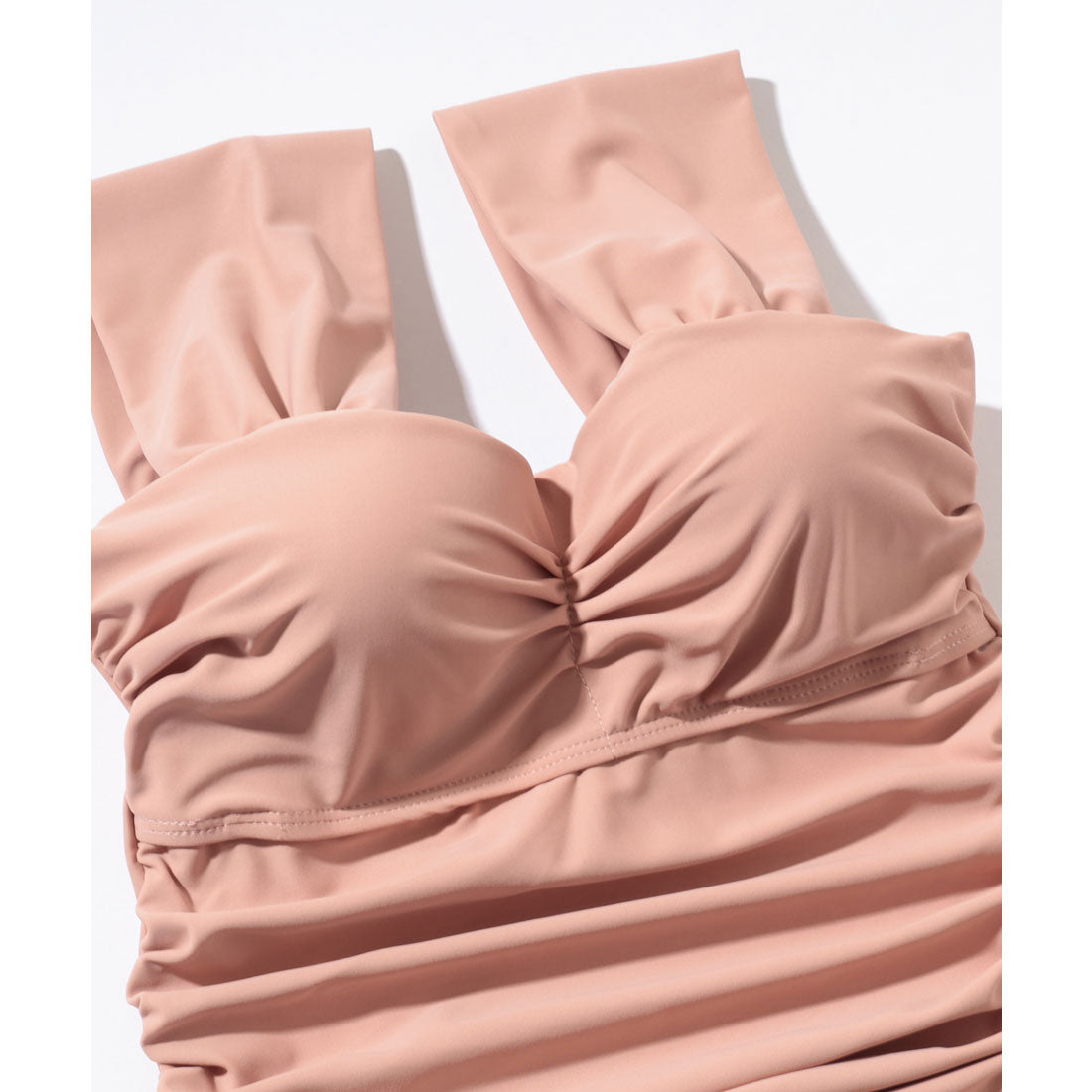 レースレディース Lace Ladies サイドシャーリング フレア ワンピース セパレート水着 （ブルー） ブルー