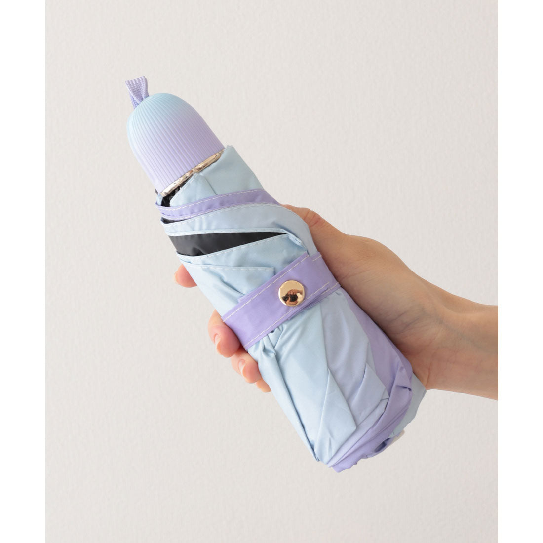 レースレディース Lace Ladies 晴雨兼用 カラー グラデーション コンパクト 折りたたみ傘 （ミント） ミント