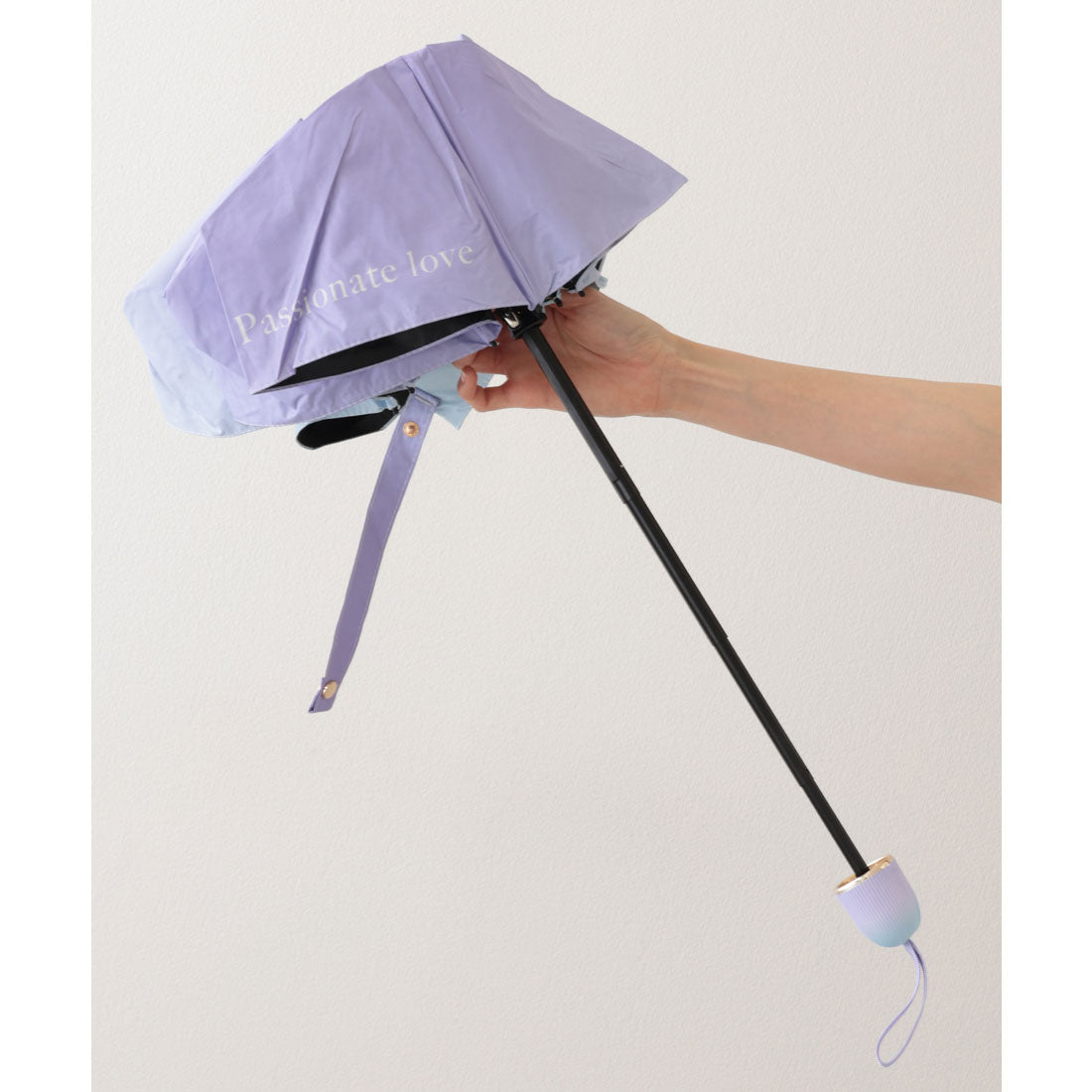 レースレディース Lace Ladies 晴雨兼用 カラー グラデーション コンパクト 折りたたみ傘 （ミント） ミント