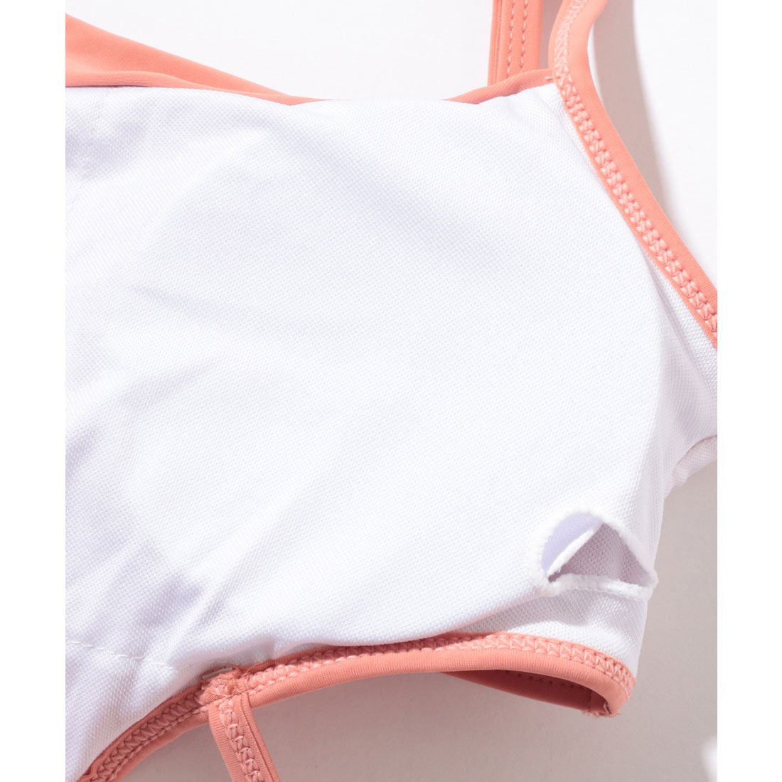 レースレディース Lace Ladies 【2点セット】サイドオープン ドローストリング ワンピース ショーツ付き セパレート水着 （ピンク） ピンク