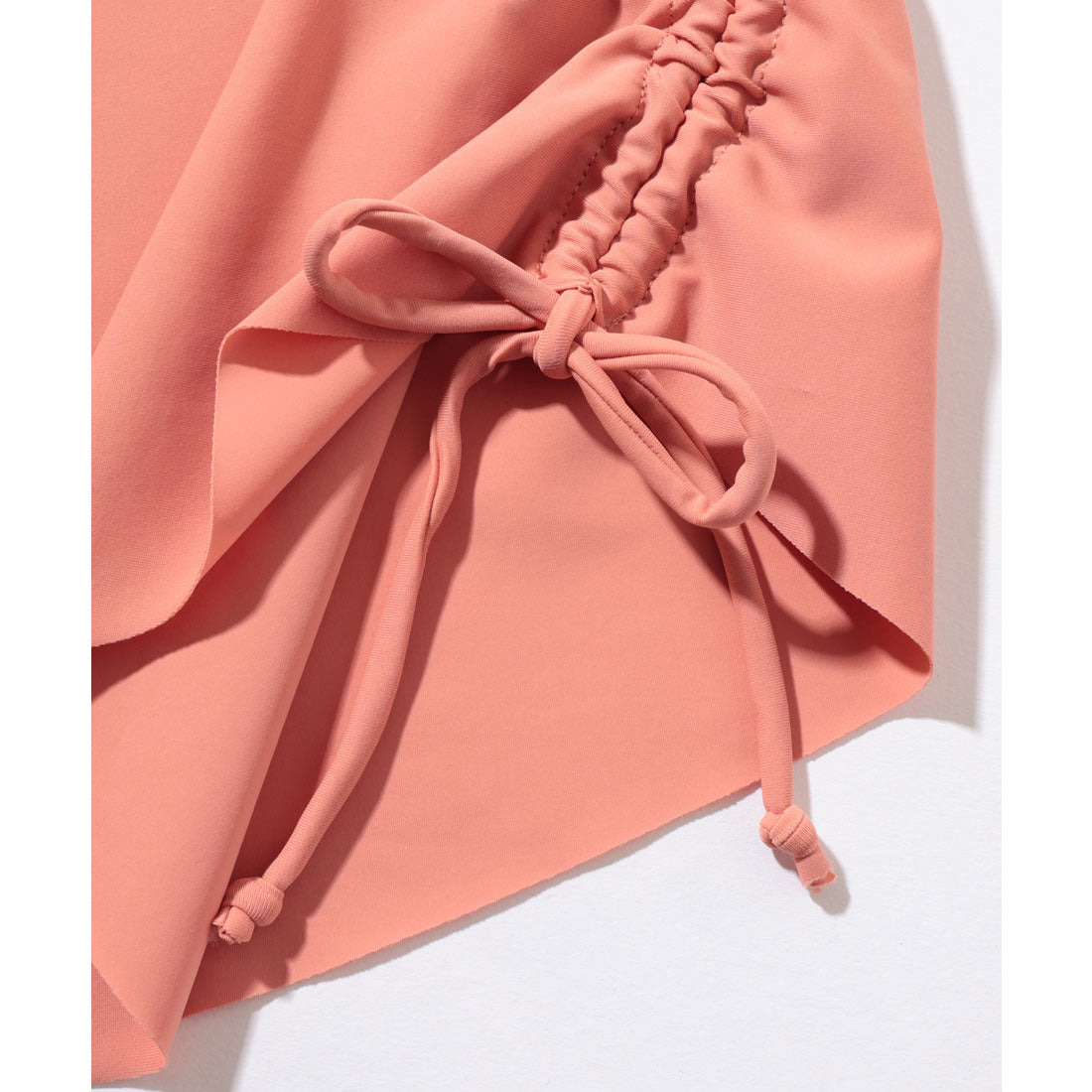 レースレディース Lace Ladies 【2点セット】サイドオープン ドローストリング ワンピース ショーツ付き セパレート水着 （ピンク） ピンク