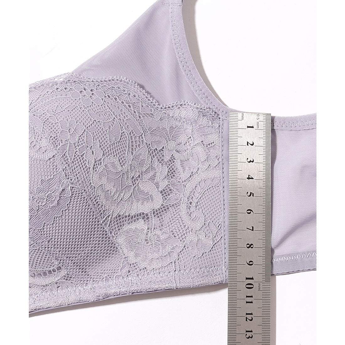 レースレディース Lace Ladies ソリッドカラー センター クロス ブラジャー&ショーツ セット （ワインレッド） ワインレッド