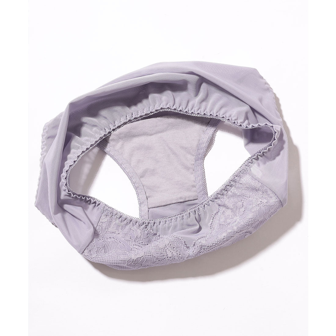 レースレディース Lace Ladies ソリッドカラー センター クロス ブラジャー&ショーツ セット （ワインレッド） ワインレッド