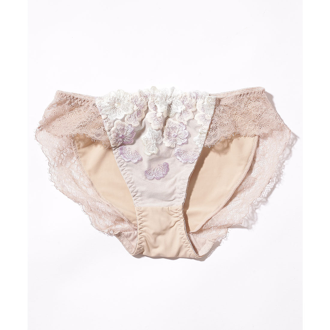 レースレディース Lace Ladies ロマンチック フラワー レース ブラジャー&ショーツ セット【返品不可商品】 （ラベンダー） ラベンダー