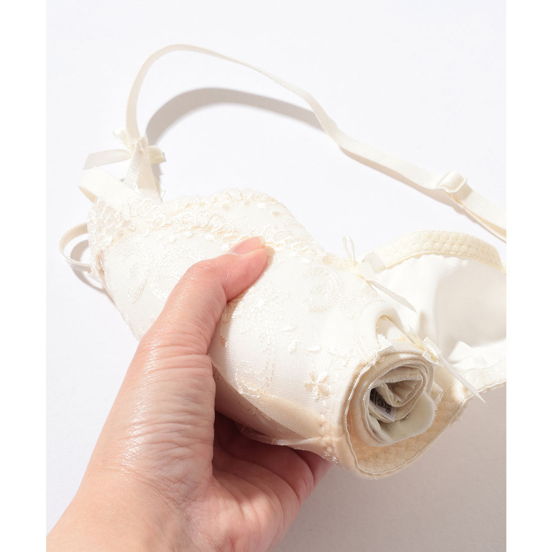 レースレディース Lace Ladies 【2点セット】ソリッドカラー フラワー 刺繍 ブラジャー&ショーツ【返品不可商品】 （レッド） レッド