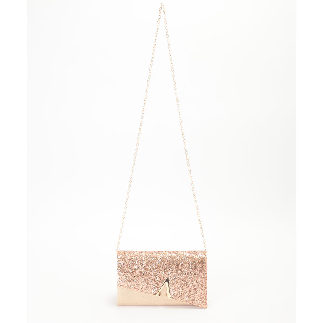 レースレディース Lace Ladies 2WAY グリッター フラップ スクエア パーティー バッグ （シルバー） シルバー