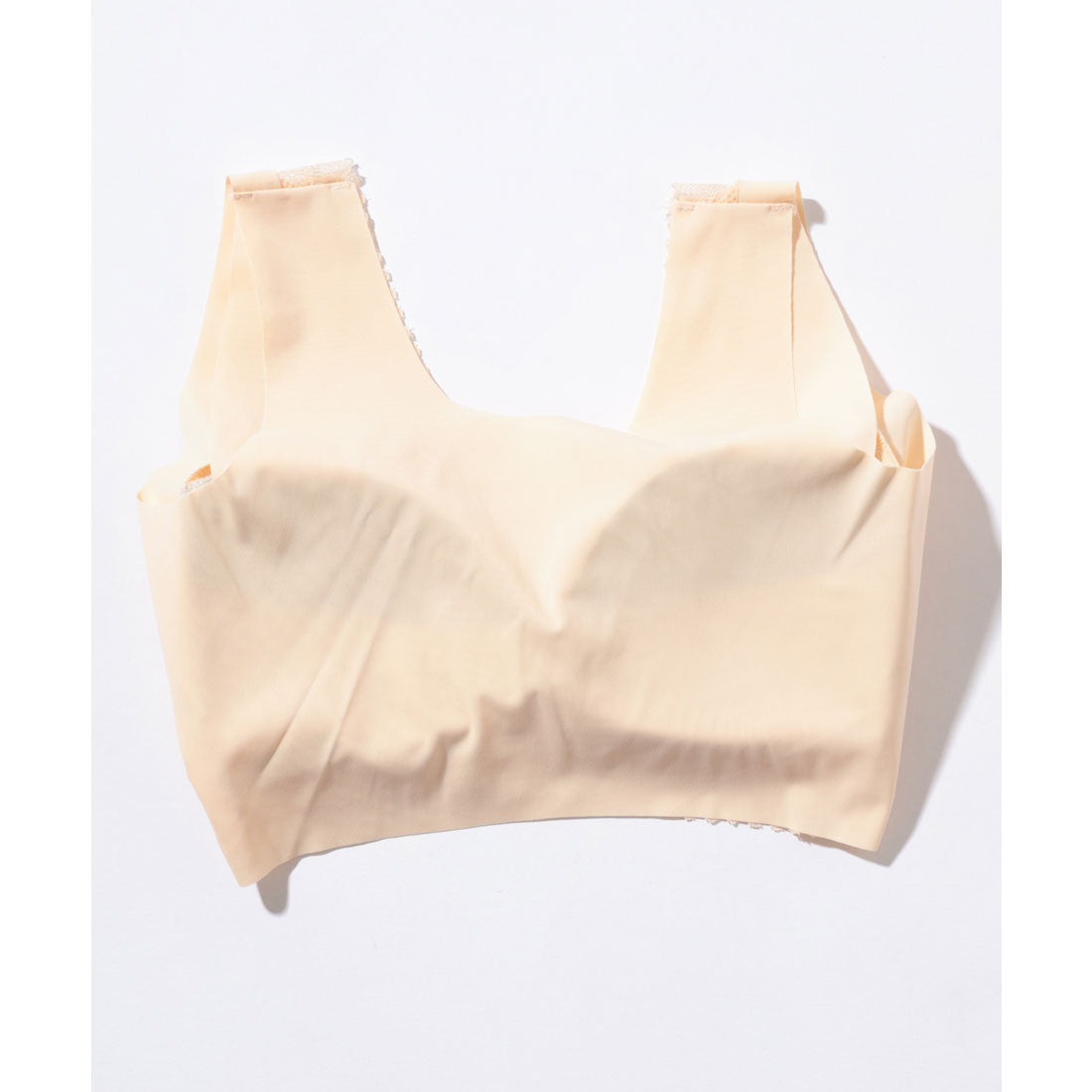 レースレディース Lace Ladies Vネック レース ドッキング ノンワイヤー ブラ （キャメル） キャメル
