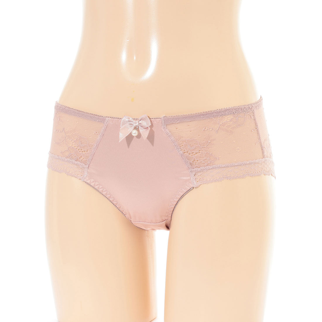 レースレディース Lace Ladies 【4枚セット】パール リボン レース ドッキング ショーツ【返品不可商品】 （4枚セット） 4枚セット