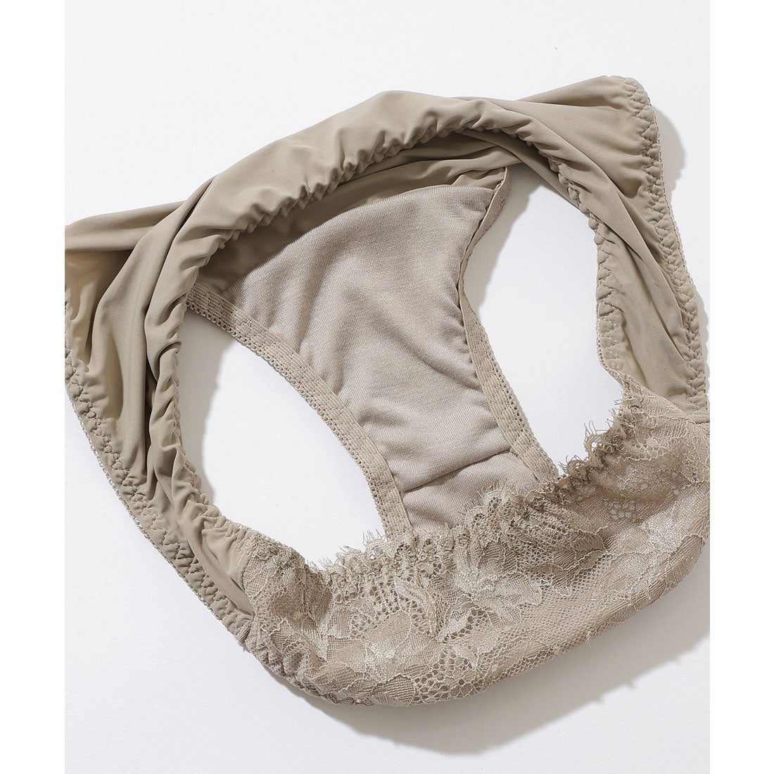 レースレディース Lace Ladies 【2点セット】Vカット スカラップ レース ブラ&ショーツ セット【返品不可商品】 （ピンク） ピンク