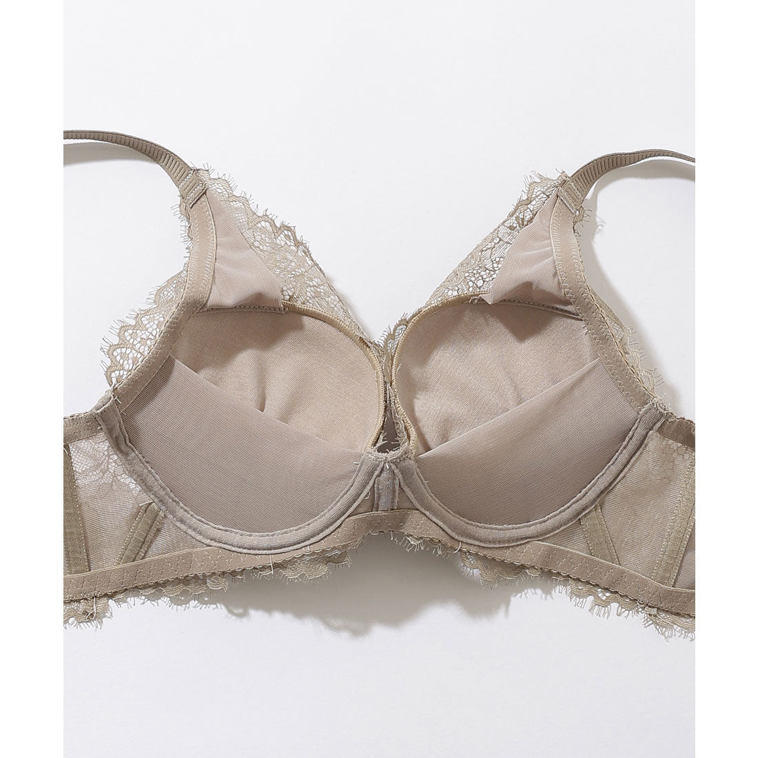 レースレディース Lace Ladies 【2点セット】Vカット スカラップ レース ブラ&ショーツ セット【返品不可商品】 （ピンク） ピンク
