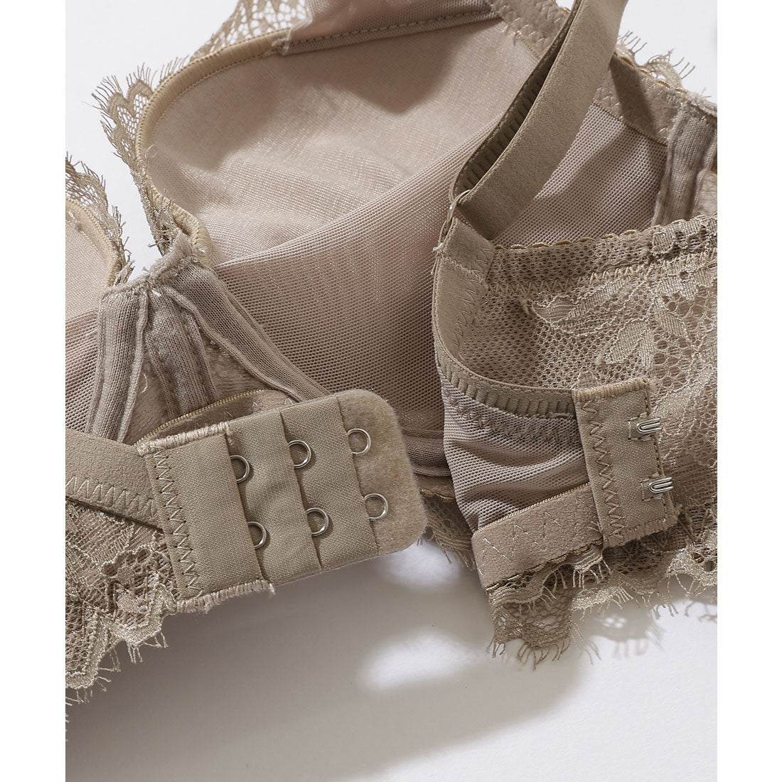 レースレディース Lace Ladies 【2点セット】Vカット スカラップ レース ブラ&ショーツ セット【返品不可商品】 （ピンク） ピンク