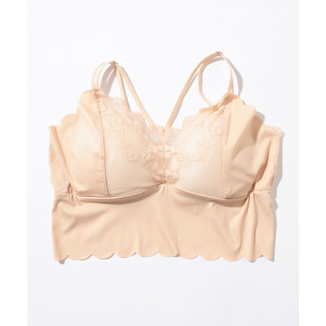 レースレディース Lace Ladies バックレース スカラップ ノンワイヤー