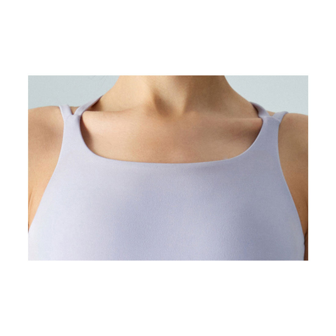 レースレディース Lace Ladies バック クロス ホック付き ヨガ ハーフトップ （ラベンダー） ラベンダー