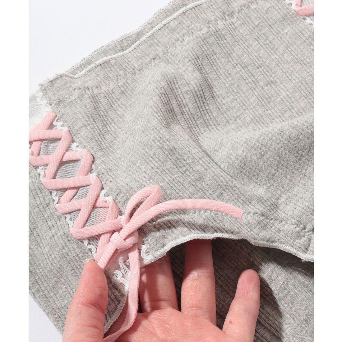 レースレディース Lace Ladies 【3枚セット】サイド レースアップ ミドル ショーツ （3枚セット） 3枚セット
