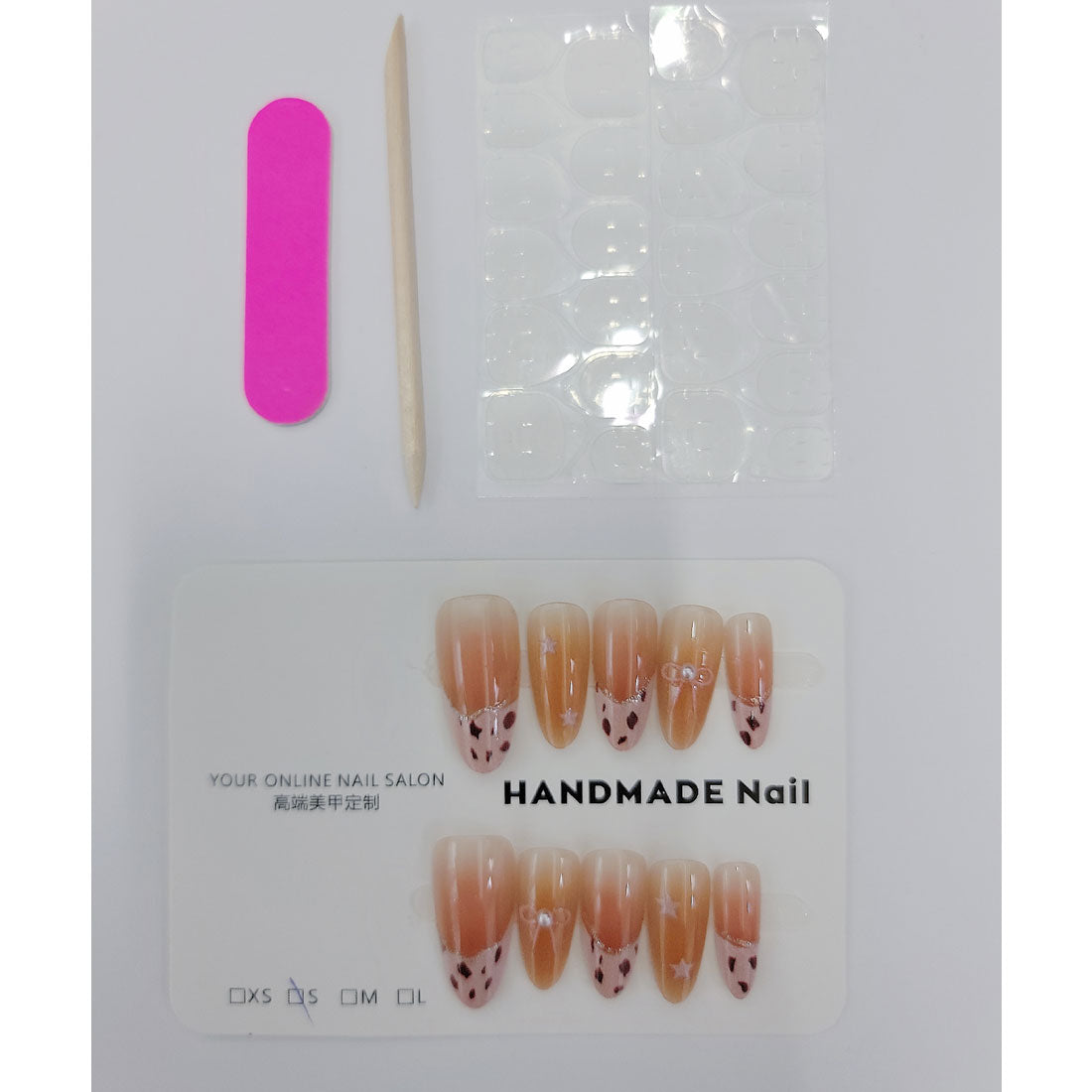 レースレディース Lace Ladies パール付き リボン アート フレンチ ネイルチップ【返品不可商品】 （B） B