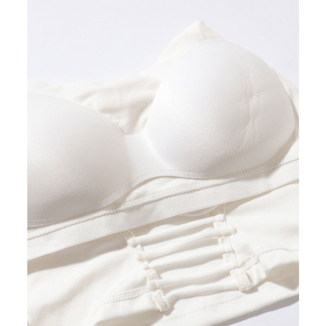 レースレディース Lace Ladies ソリッドカラー カップスリーブ バック オープン ハーフトップ （ブラック） ブラック