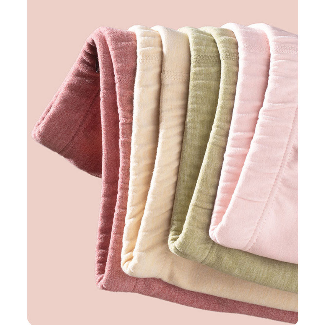 レースレディース Lace Ladies 【2点セット】クルーネック 裏起毛 厚手 長袖 インナー （ベージュ） ベージュ