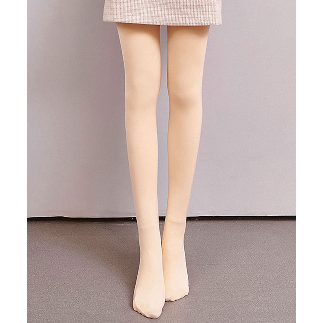 レースレディース Lace Ladies ソリッドカラー 厚手 保温 タイツ トレンカ （ベージュ（タイツ）） ベージュ（タイツ）