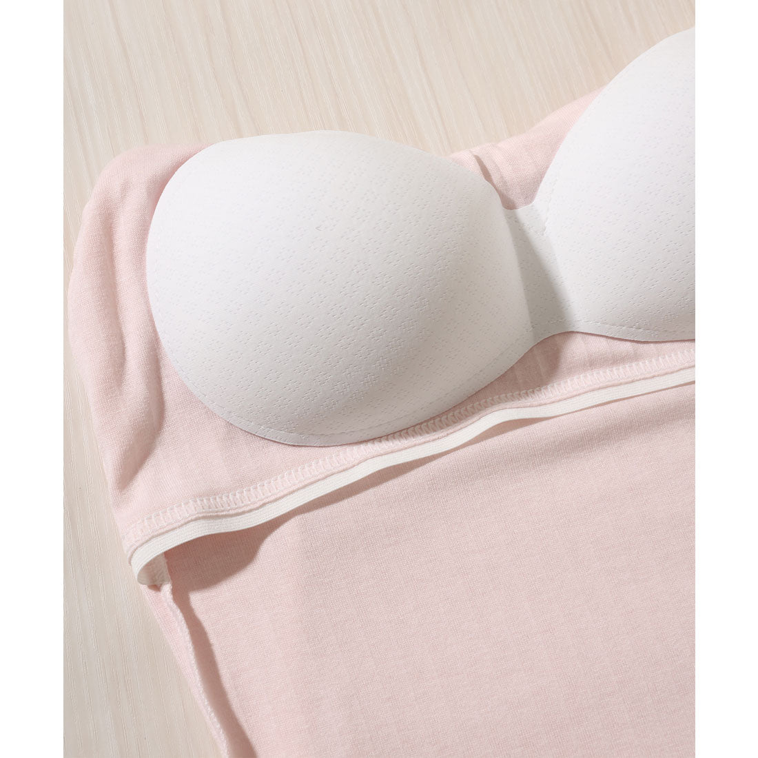 レースレディース Lace Ladies 配色 フリル レイヤード カップ付き キャミソール （ピンク） ピンク