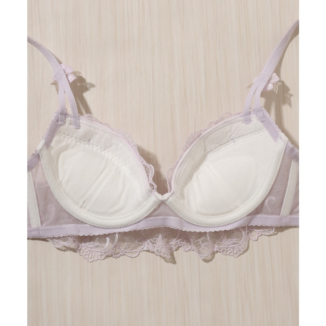 レースレディース Lace Ladies 【2点セット】3D フラワー 付き レーシィ ブラ&ショーツ （ミント） ミント