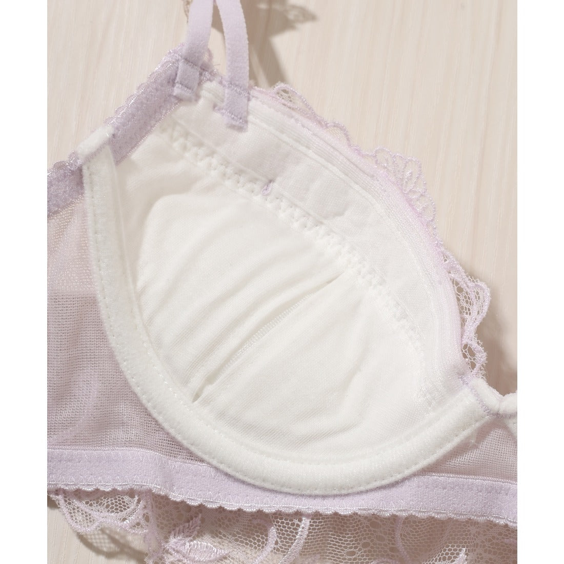 レースレディース Lace Ladies 【2点セット】3D フラワー 付き レーシィ ブラ&ショーツ （ミント） ミント