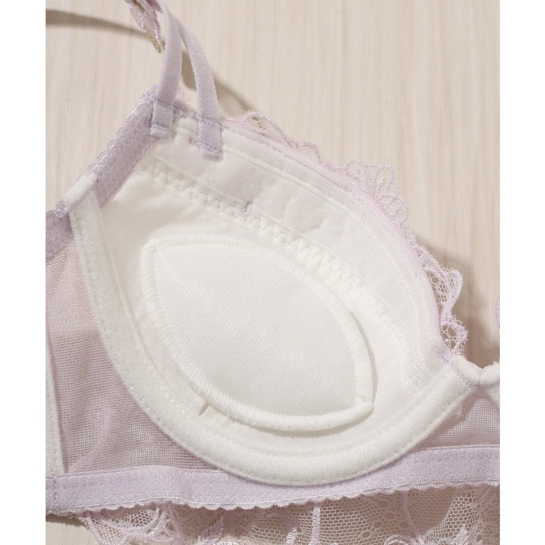 レースレディース Lace Ladies 【2点セット】3D フラワー 付き レーシィ ブラ&ショーツ （ミント） ミント