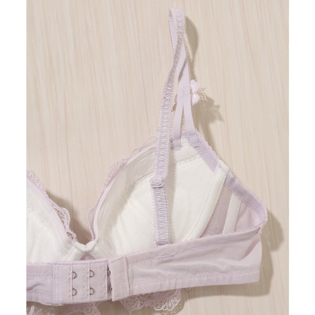 レースレディース Lace Ladies 【2点セット】3D フラワー 付き レーシィ ブラ&ショーツ （ミント） ミント
