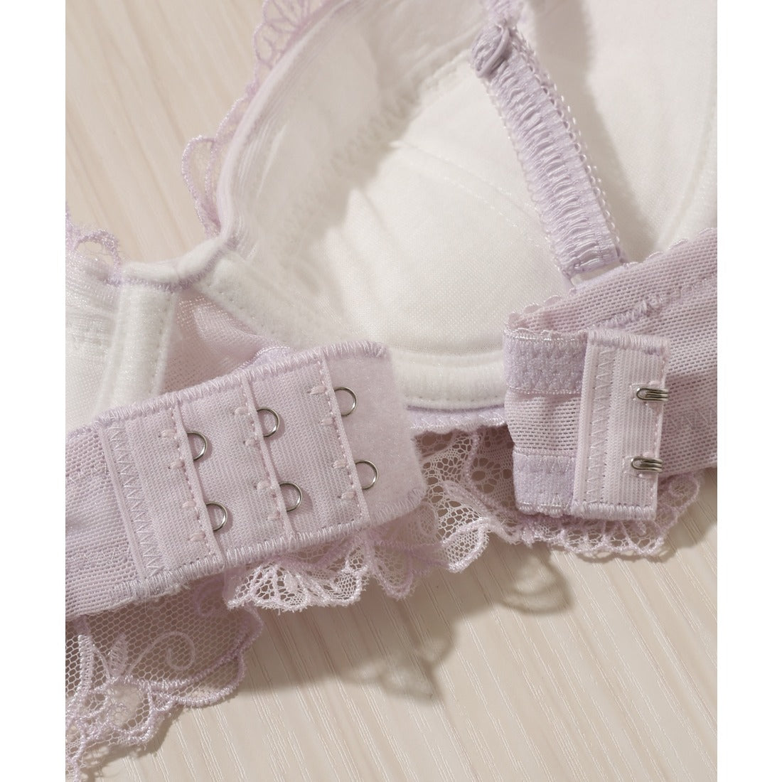 レースレディース Lace Ladies 【2点セット】3D フラワー 付き レーシィ ブラ&ショーツ （ミント） ミント