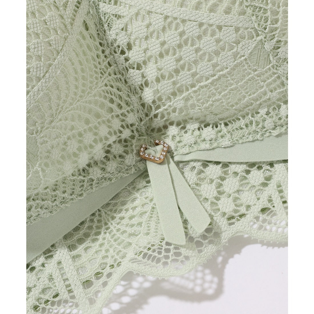 レースレディース Lace Ladies シアー ドッキング 脇高 フルカップ ブラジャー （ブルー） ブルー