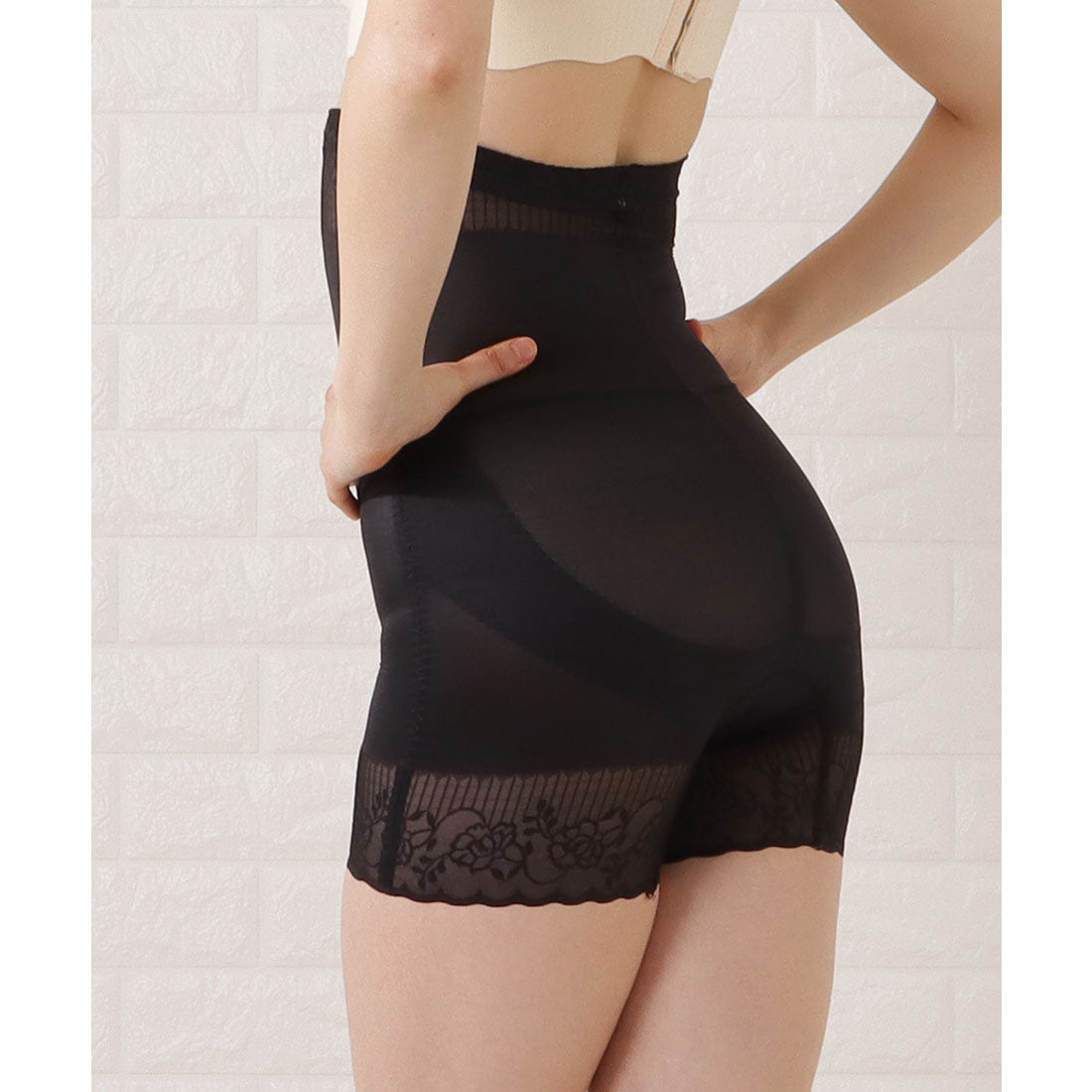 レースレディース Lace Ladies 補正下着 ウエストシェイパー【返品不可商品】 （ブラック） ブラック