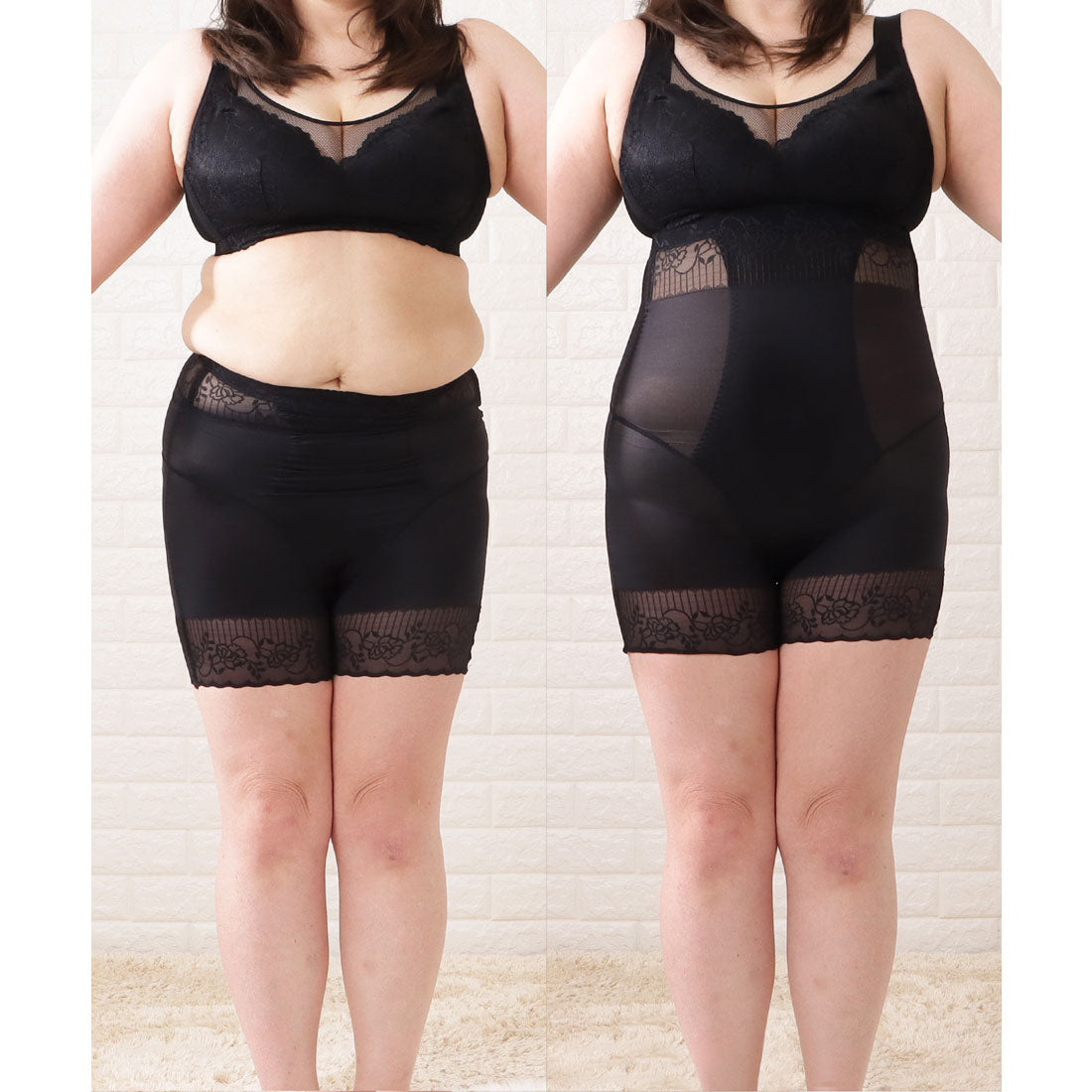 レースレディース Lace Ladies 補正下着 ウエストシェイパー【返品不可商品】 （ブラック） ブラック