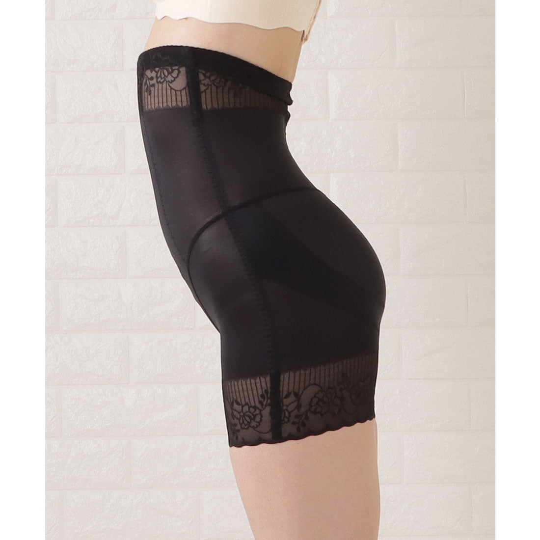 レースレディース Lace Ladies 補正下着 ウエストシェイパー【返品不可商品】 （ブラック） ブラック