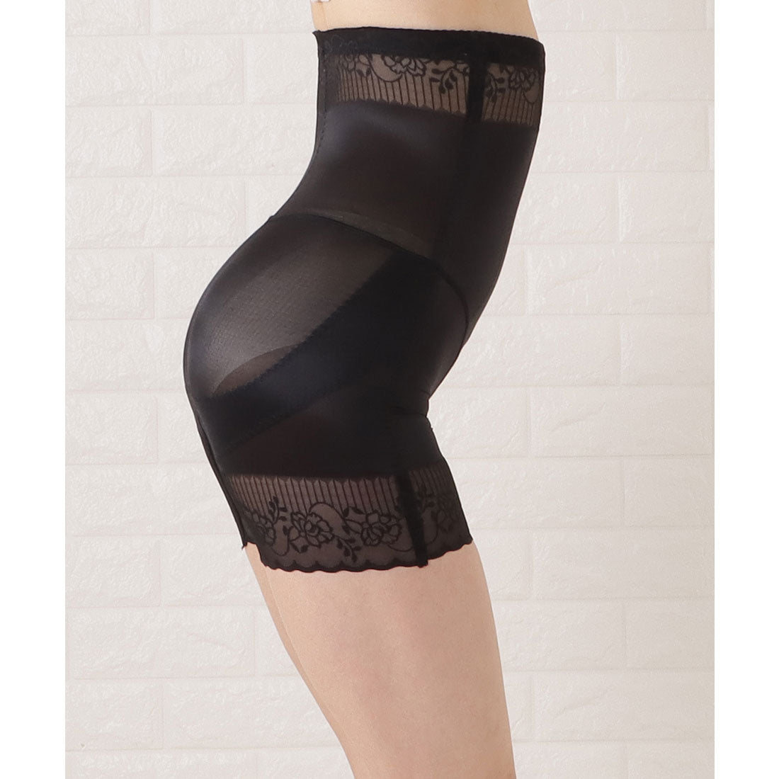 レースレディース Lace Ladies 補正下着 ウエストシェイパー【返品不可商品】 （ブラック） ブラック