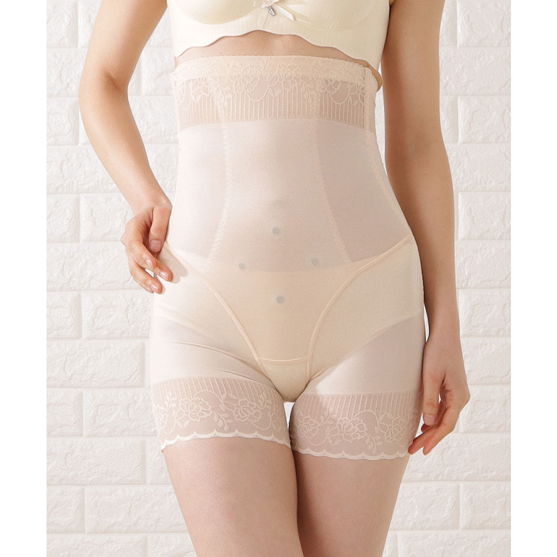 レースレディース Lace Ladies 補正下着 ウエストシェイパー【返品不可商品】 （ベージュ） ベージュ