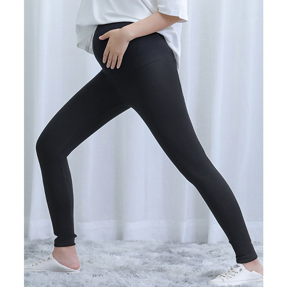 レースレディース Lace Ladies マタニティ裏起毛レギンスヨガパンツ