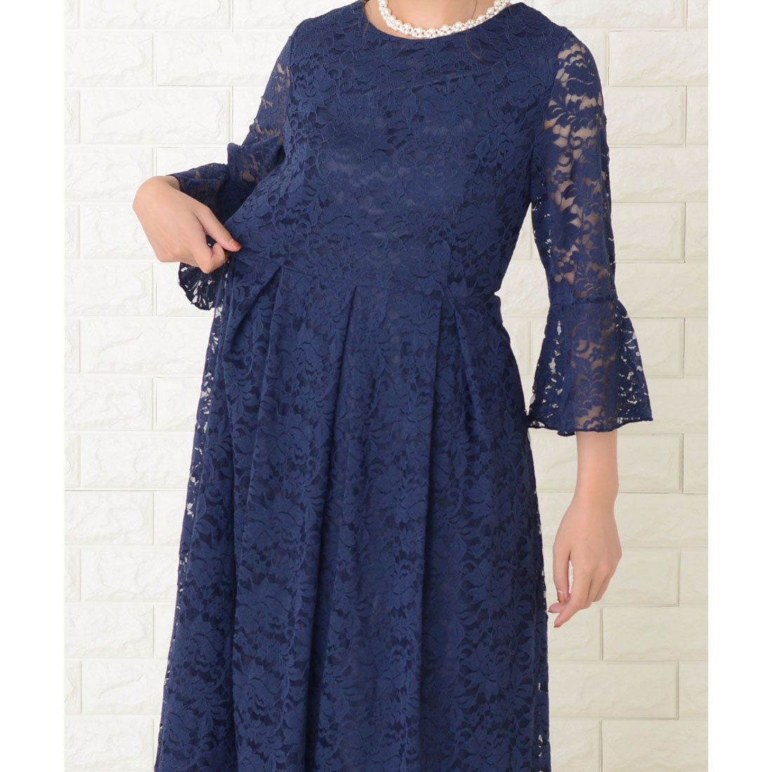 レースレディース Lace Ladies 総レースロングワンピースドレス （アイボリー） アイボリー