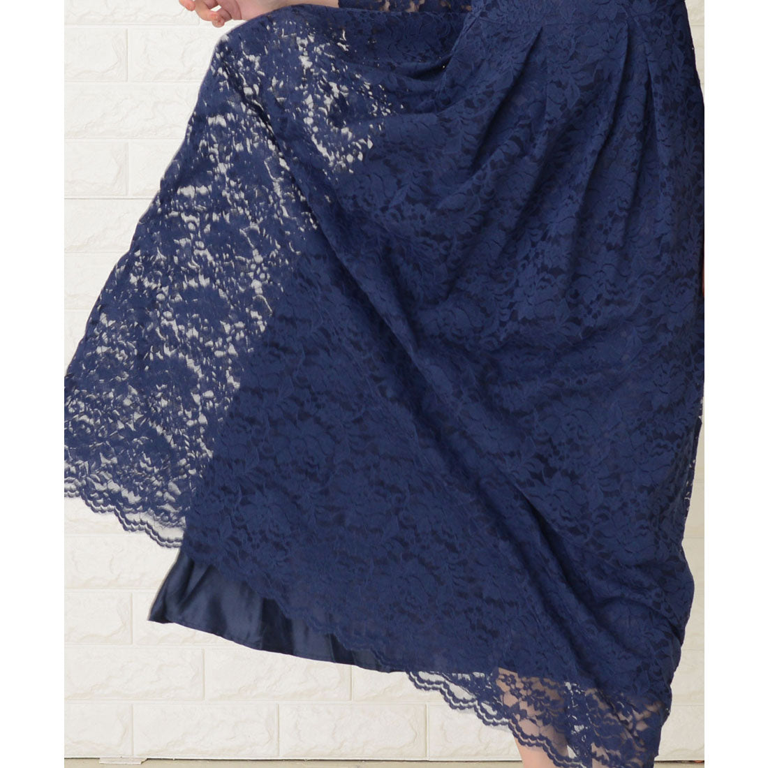 レースレディース Lace Ladies 総レースロングワンピースドレス （アイボリー） アイボリー