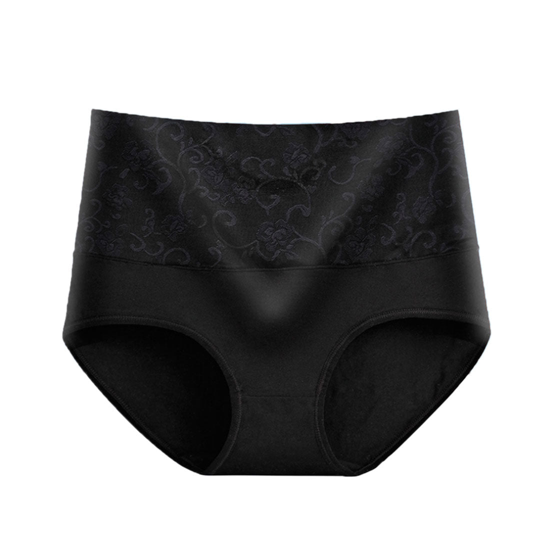 レースレディース Lace Ladies ハイウエストフルバック コットンショーツ【返品不可商品】,ブラック