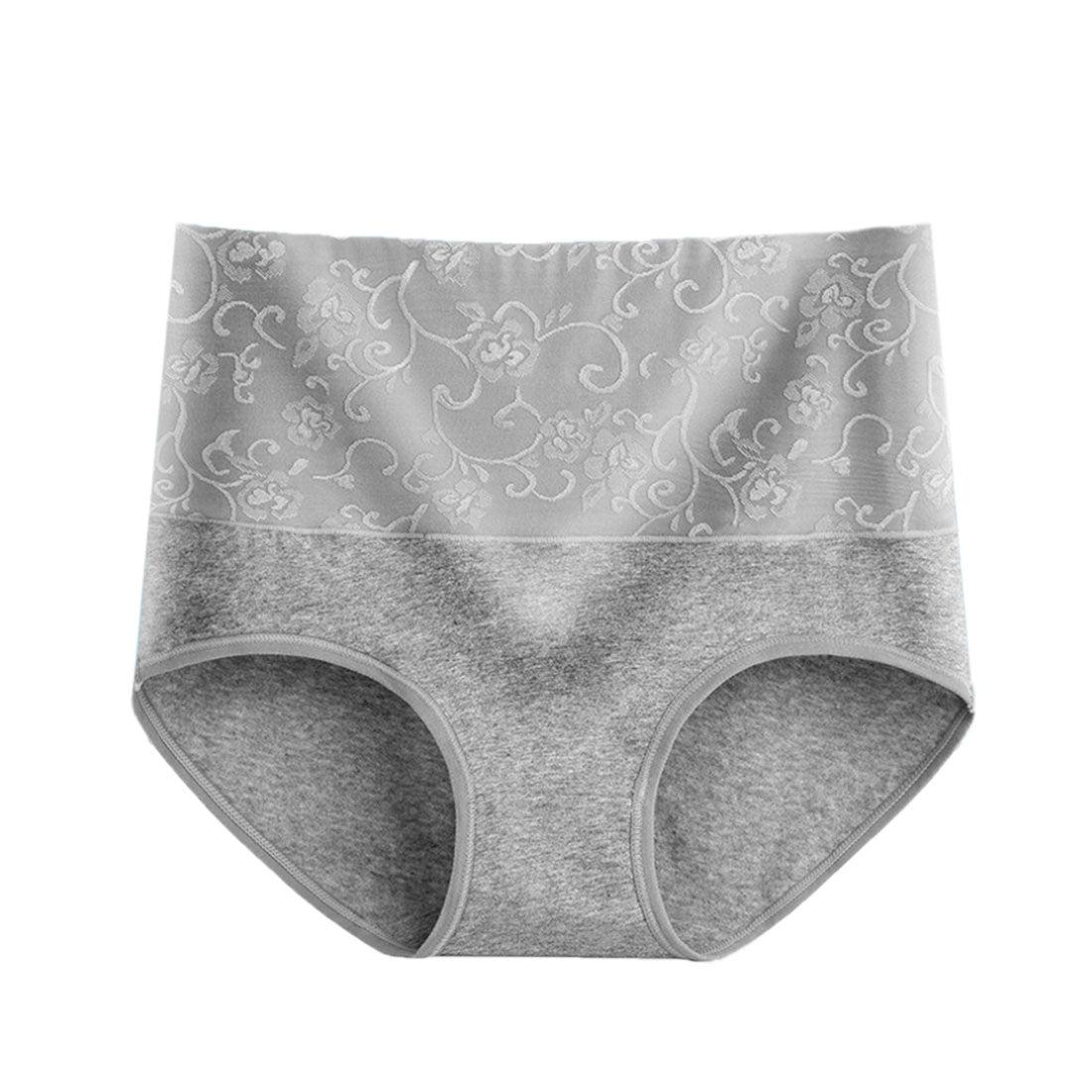 レースレディース Lace Ladies ハイウエストフルバック コットンショーツ【返品不可商品】,グレー