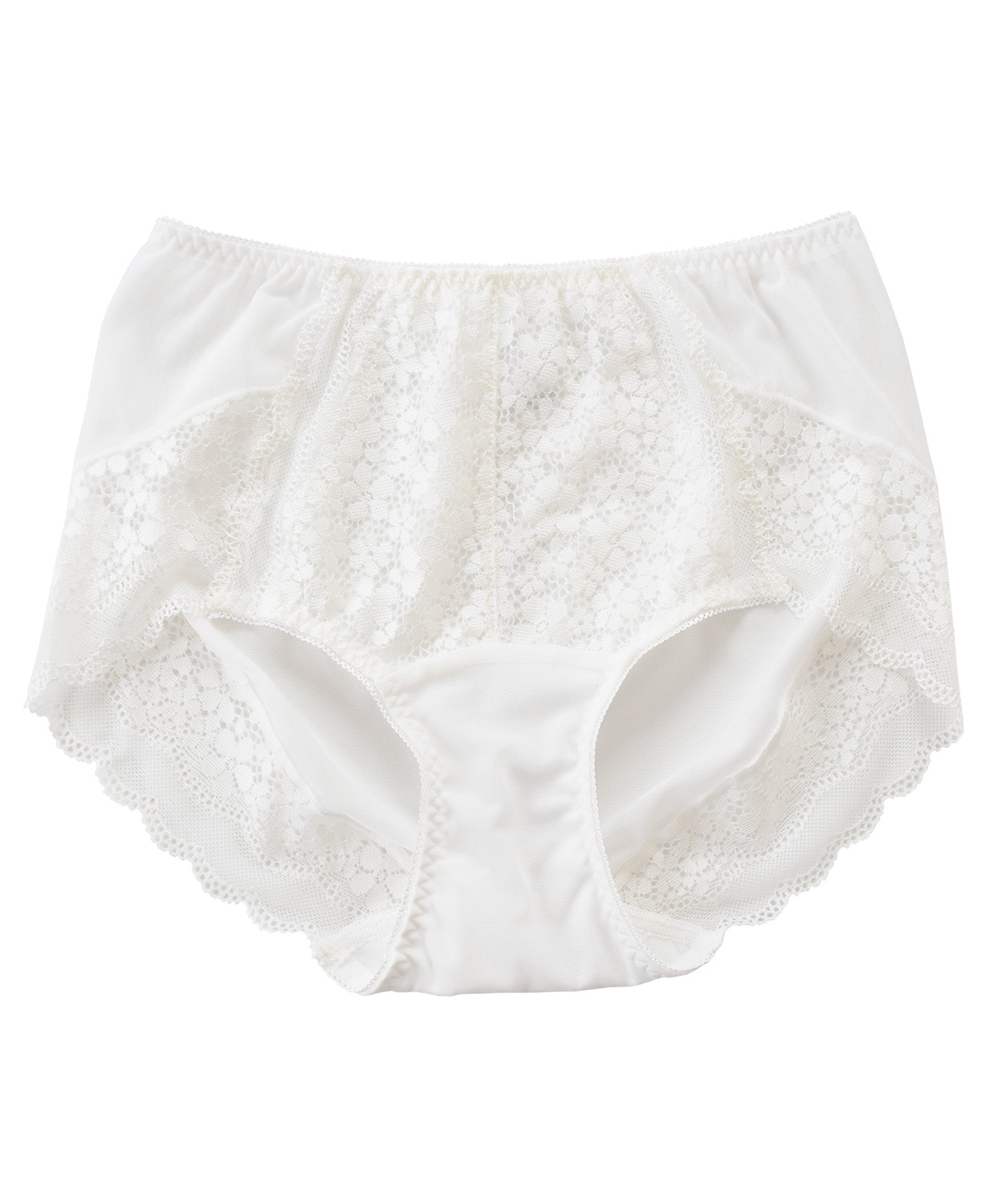レースレディース Lace Ladies シアー メッシュ ストレッチ レース ショーツ （ホワイト） ホワイト