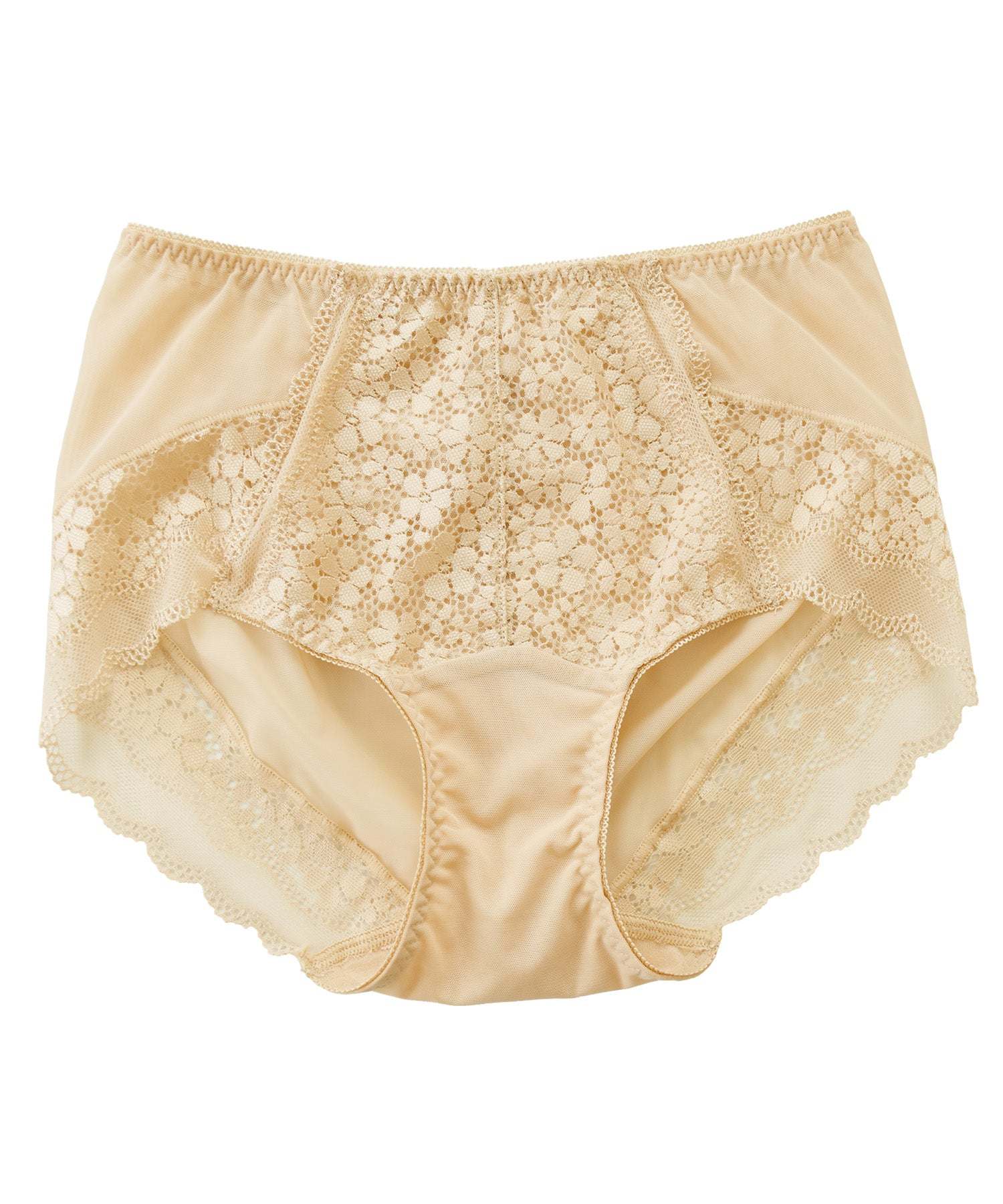 レースレディース Lace Ladies シアー メッシュ ストレッチ レース ショーツ （ベージュ） ベージュ